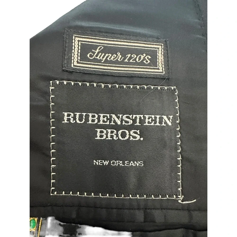Canali Loro Piana Super 120's 100%‎ Wool Blazer Mens 52 US 42 Black #Y12-5
